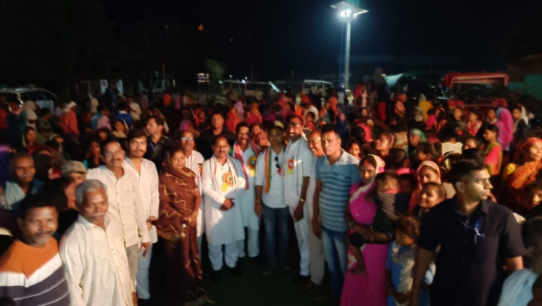 कांग्रेस लोकसभा प्रत्याशी भूपेश बघेल को जीत दिलाने खुज्जी विधायक भोला राम साहू ने किया धुआँधार प्रचार