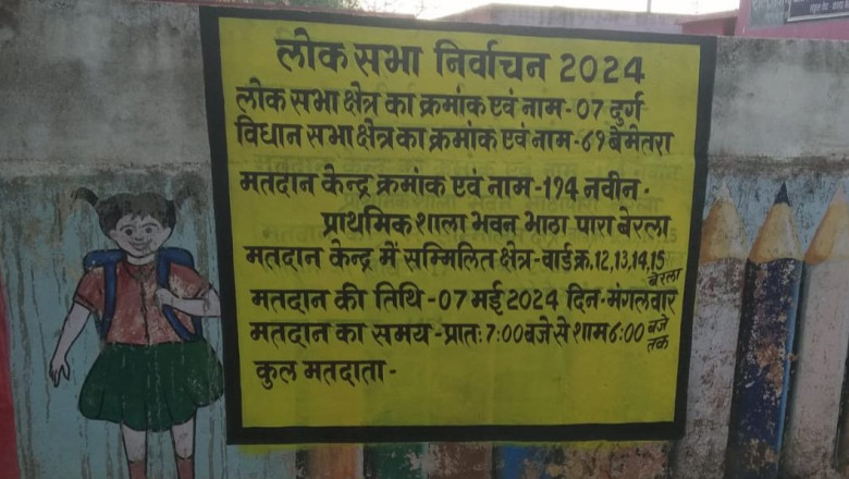 मतदान केन्द्र पर अंकित होने लगी विशिष्टियां कलेक्टर एवं जिला निर्वाचन अधिकारी ने समय पर पूरा करने के दिए निर्देश