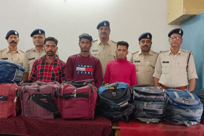रायपुर रेलवे स्टेशन से GRP ने पकड़ा 16 लाख का गांजा, 3 तस्करो को किया गिरफ्तार