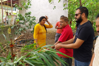 30 वर्ष पुराने रिसाली बस्ती के सांस्कृतिक भवन का निरीक्षण किया गया .....