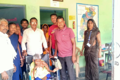 खोराटोला मे 110 वर्षीय कमला बाई ने मतदान किया