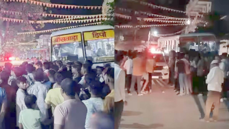 50 से ज्यादा यात्री थे सवार, बस में पथराव के बाद लूटपाट...