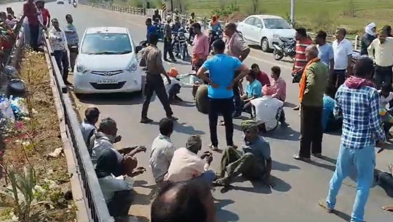 सड़क निर्माण के दौरान हाइवा की चपेट में आने से एक मजदूर की मौत...