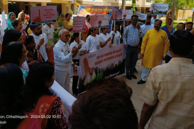 दुर्ग,अमर हाइट्स कालोनी में शत प्रतिशत मतदान के लिए नगर निगम ने चलाया जागरूकता अभियान