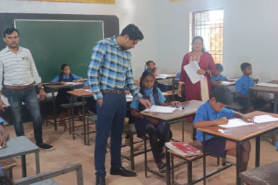 एकलव्य विद्यालय प्रवेश परीक्षा शांतिपूर्ण संपन्न
