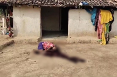 पत्नी पर कुल्हाड़ी से हमला कर उतारा मौत के घाट, शव घर के बाहर फेंककर पति हुआ फरार