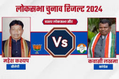 बस्तर लोकसभा सीट पर भाजपा प्रत्याशी महेश कश्यप को जबरदस्त बढ़त, कवासी लखमा इतने वोटों से चल रहे पीछे