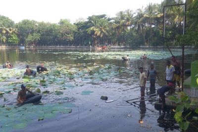 नेहरू नगर भेलवा तालाब में सफाई का काम शुरू हो गया-निगम भिलाई