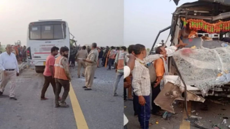राम मंदिर के दर्शन के बाद श्रद्धालुओं को लेकर लौट रही थी बस, डंपर से टकराई, 3 लोगों की मौत, 13 घायल...