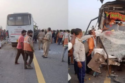 राम मंदिर के दर्शन के बाद श्रद्धालुओं को लेकर लौट रही थी बस, डंपर से टकराई, 3 लोगों की मौत, 13 घायल...