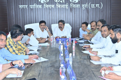 ड्रोन से होगा निगम भिलाई के भवनो एवं भूमियो का जी.आई.एस. सर्वे