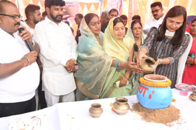 ग्राम पंचायत हसदा में आयोजित हुआ जल मड़ई कार्यक्रम