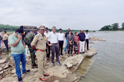 शिवनाथ नदी में बाढ़ आपदा से बचाव के लिए किया गया मॉकड्रिल
