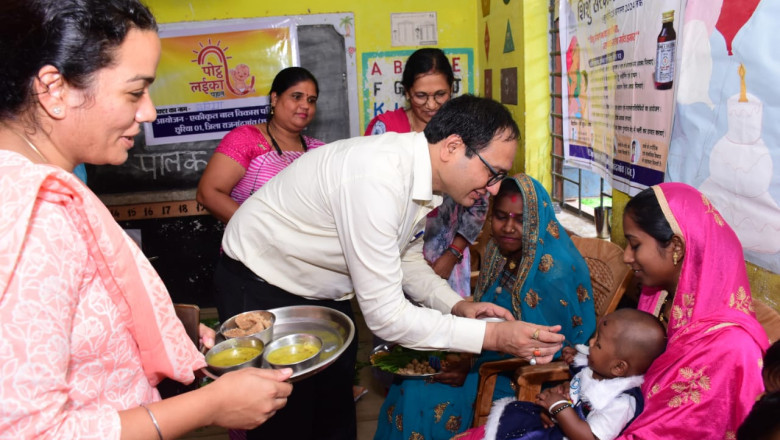 छोटे बच्चों को पर्याप्त मात्रा में प्रोटीन, ऊर्जा, विटामिन युक्त पौष्टिक भोजन दें कलेक्टर