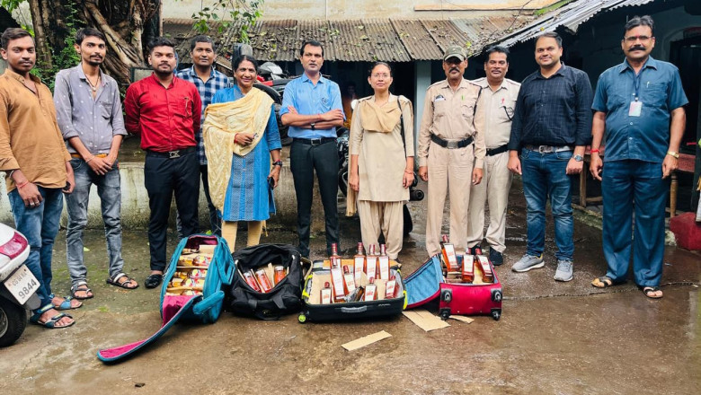 आबकारी एवं रेलवे विभाग के संयुक्त टीम द्वारा रेलवे स्टेशन में गहन जांच कर 40.80 लीटर अवैध शराब जप्त