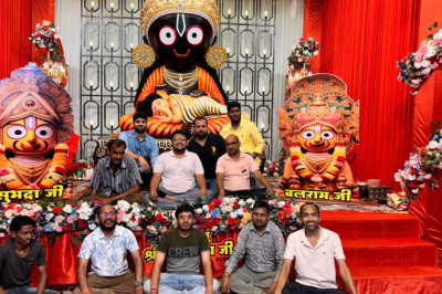 बाल रत्न मंच के पंडाल में पहुंचे कलेक्टर  संजय अग्रवाल एवं एसपी मोहित गर्ग ने  किए जगन्नाथ महाप्रभु के अलौकिक दर्शन