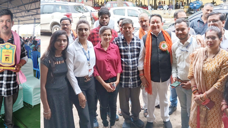 गणेश शंकर विद्यार्थी पत्रकारिता अलंकरण से  दिनेश नामदेव सम्मानित...