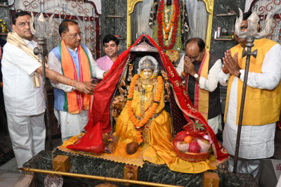 मुख्यमंत्री साय ने चण्डी मंदिर में पूजा अर्चना की