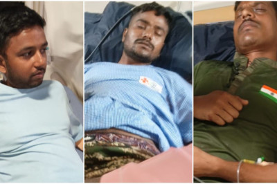 नक्सलियों के लगाए आईईडी में ब्लास्ट होने से घायल सीआरपीएफ के जवानों को लाया गया रायपुर…