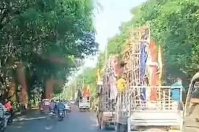 माता की प्रतिमा पंडाल पहुंची, कल से कंवर नवरात्रि...