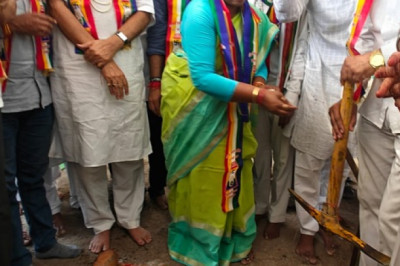 गंज लाईन में बनेगा भव्य अहिंसा प्रवेश द्वार जैन मुनियों के सानिध्य व जैन समाज की उपस्थिति में महापौर ने किया भूमिपूजन