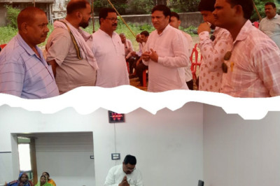 विधायक भोलाराम साहू ने शोकाकुल परिवार से मिले जिलाध्यक्ष के माता को दी श्रद्धांजलि