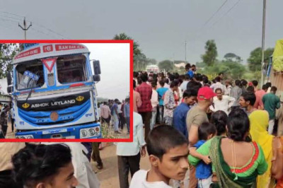तेज रफ़्तार ट्रक ने बाइक सवार को मारी टक्कर, तीन की मौके पर मौत...