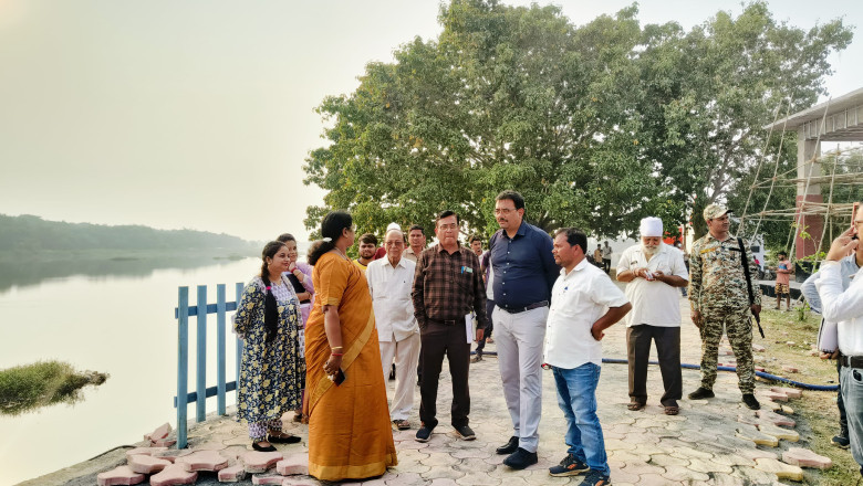 महापौर एवं आयुक्त ने किया मोहारा मेला स्थल का निरीक्षण