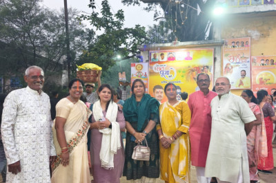 महापौर पहुॅची मोती तालाब, छठ पर्व की दी बधाई