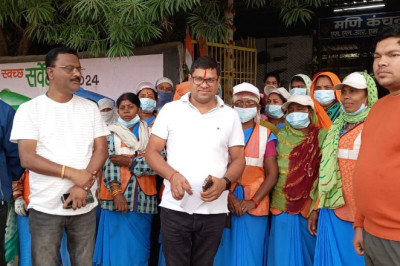 चंद्रा मोर्या टाकिज अंडरब्रिज के निचे जल भराव से निजात कराने, दिए निर्देश।