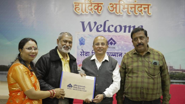 37 साल की सुदीर्घ सेवा के बाद बीएसपी से  रिटायर, मैनेजमेंट सहित विभिन्न संगठनों ने किया स्वागत...
