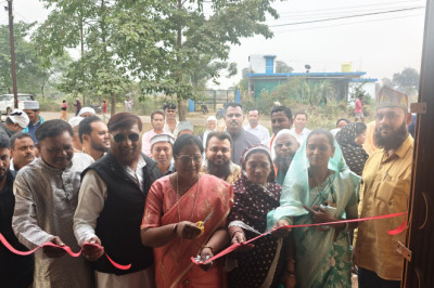 गायत्री स्कूल के पास महिला मण्डल सामुदायिक भवन एवं लखोली में सामुदायिक भवन व मंच  का हुआ निर्माण, महापौर हेमा देशमुख ने किया लोकार्पण