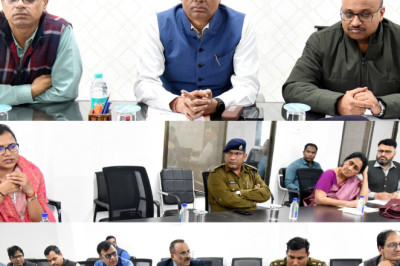चिकित्सा संस्थाओं में स्टाफ की सुरक्षा उपायों के तत्काल क्रियान्वयन हेतु संभागस्तरीय बैठक सम्पन्न...