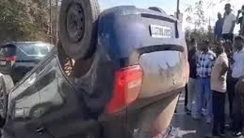 भिलाई में कार हुई दुर्घटनाग्रस्त : सीए हुए घायल...