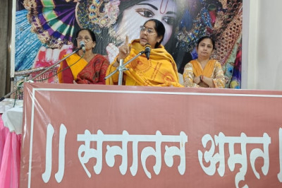 भगवान कृष्ण की गीता का सनातन संस्कृति का आधार स्तम्भ है राजनांंदगांव।