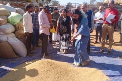 कलेक्टर ने धान संग्रहण केन्द्र अरसनारा का किया निरीक्षण...