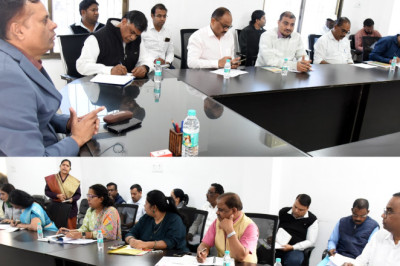 संभागायुक्त एस.एन. राठौर ने संभाग स्तरीय समीक्षा बैठक में विभागवार गतिविधियों की समीक्षा की