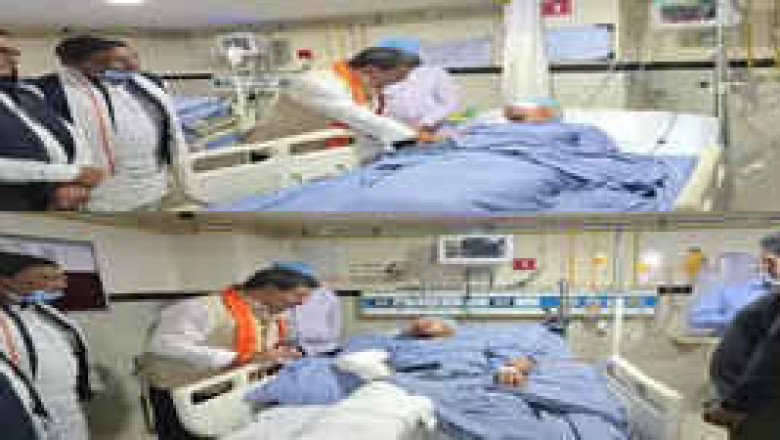 बीजापुर माओवादी हमले में घायल जवानों से डिप्टी सीएम विजय शर्मा ने की मुलाकात...