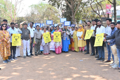 भिलाई शहर को प्लास्टिक मुक्त बनाने निकाली जागरूकता रैली।