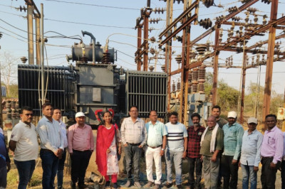 गैंदाटोला उपकेन्द्र में नया 3.15 एम.व्ही.ए. का पॉवर ट्रांसफार्मर किया गया ऊर्जीकृत...
