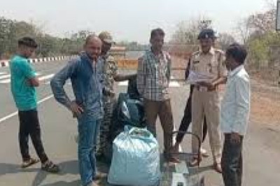 3 लाख का गांजा जब्त : स्कूटी से कर रहे थे गांजे की तस्करी, पुलिस ने दो आरोपियों को पकड़ा...