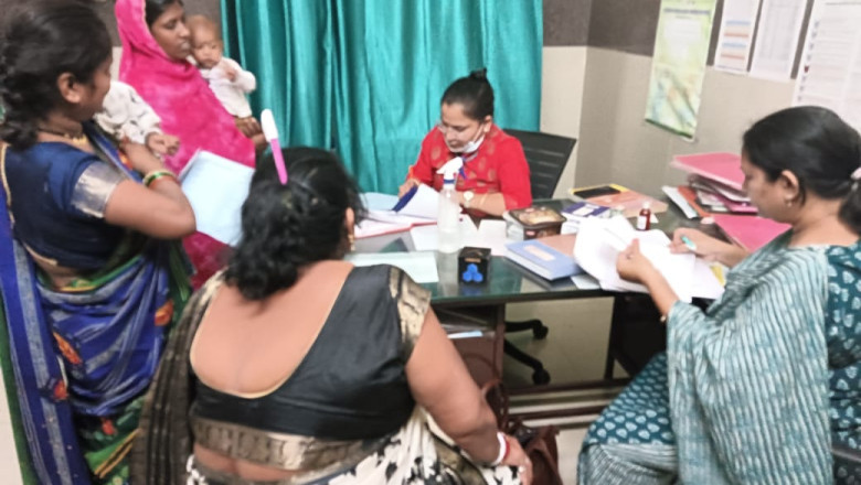 पोषण पखवाड़ा के अंतर्गत महुदा सेक्टर के झीठ हॉस्पिटल में 33 बच्चों का हुआ स्वास्थ्य परीक्षण