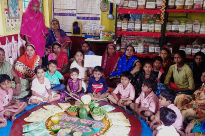 ग्राम मचांदुर के आंगबाड़ी में पोषण पखवाड़ा,बच्चो को  वितरित किया गया प्रोटीन पाउडर....