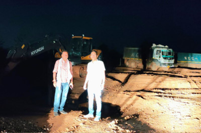 अवैध रेत खनन और परिवहन पर एक्शन, चैन माउंटेन मशीन सहित 2 हाइवा जब्त