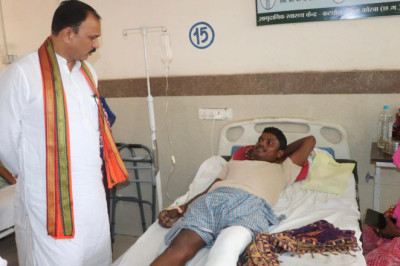 स्वास्थ्य मंत्री श्याम बिहारी जायसवाल एक दिवसीय प्रवास पर पहुंचे कोरबा...