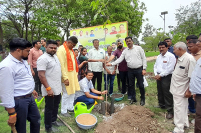 विश्व पर्यावरण दिवस के अवसर पर नगर निगम द्वारा आनंद वाटिका में वृक्षारोपण...