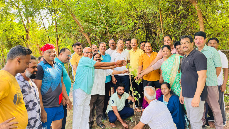 महापौर ने किया आर.के. नगर अमृत उद्यान में वृक्षारोपण  प्रबुद्धजनो एवं महिलाओ ने कचनार, नीम, कदम के लगाये पौधे