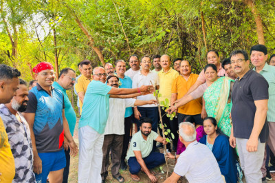 महापौर ने किया आर.के. नगर अमृत उद्यान में वृक्षारोपण  प्रबुद्धजनो एवं महिलाओ ने कचनार, नीम, कदम के लगाये पौधे