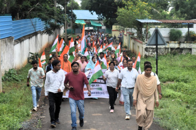 मीसा बंदियों का किया गया सम्मान, तिरंगा रैली निकालकर किया गया कार्यक्रम का समापन...