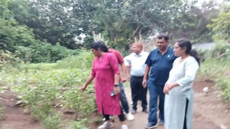 रिसाली निगम के सबसे खूबसूरत गार्डन का होगा विस्तार - आयुक्त मोनिका  - आयुक्त ने की जनप्रतिनिधियों के साथ निरीक्षण